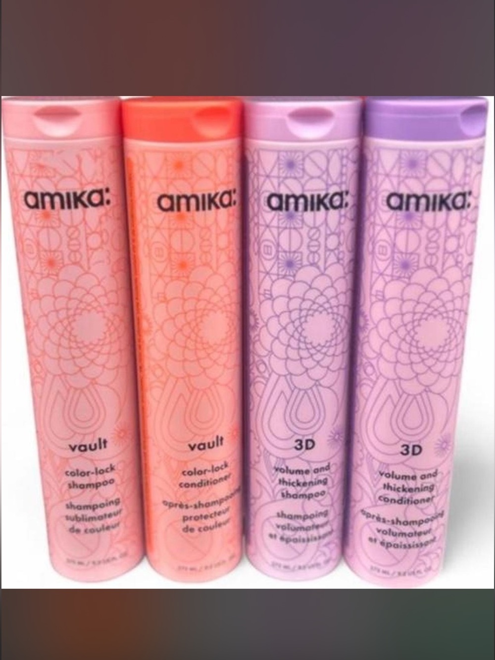 New amika shampoo & conditioner sets.
